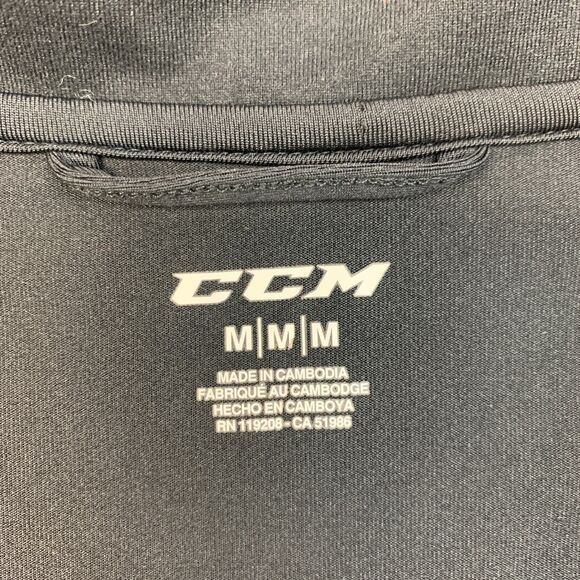 CCM Ice Den Scottsdale Chandler Sweatshirt Mens M Medium Black Quarter Zip - Picture 5 of 13